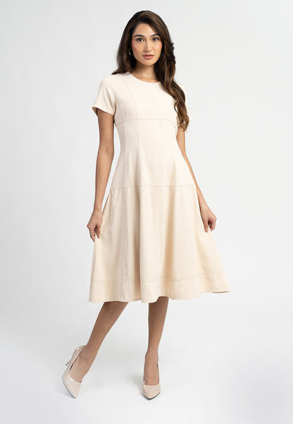 Sarie Fit-and-Flare Midi Dress