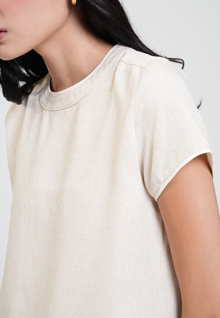 Eleanor Crew Neck Pocket Detail Shift Dress