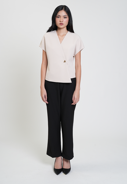 Eliza V-neck Asymmetric Wrap Top