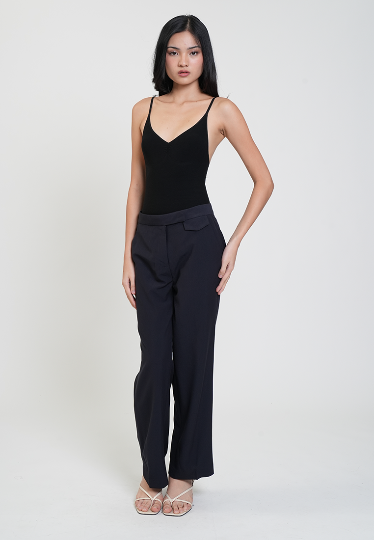 Venice Straight-Leg Trousers with Pockets