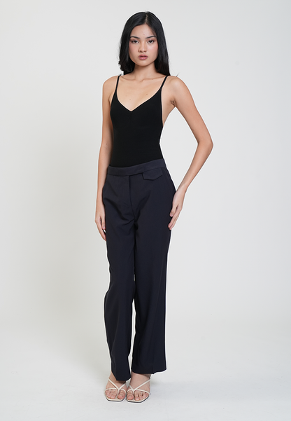 Venice Straight-Leg Trousers with Pockets