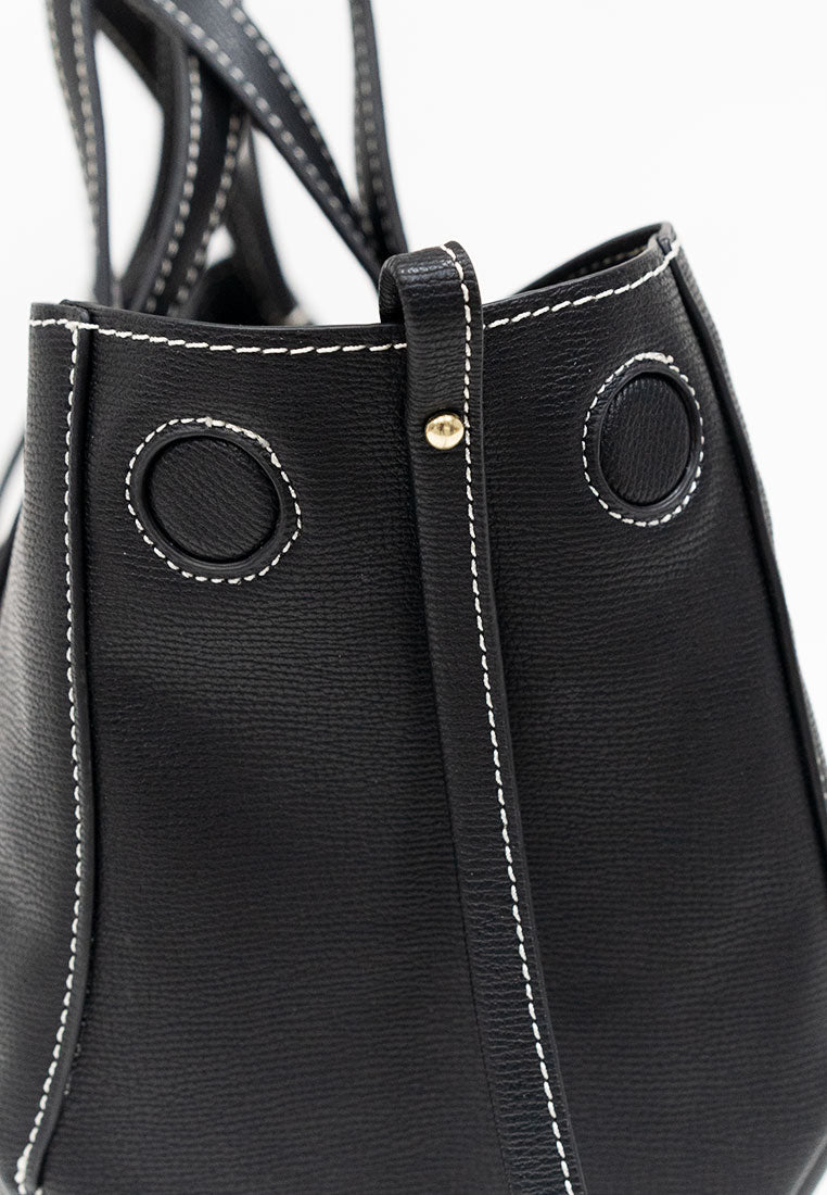 Clementine Contrast Stitch Tote