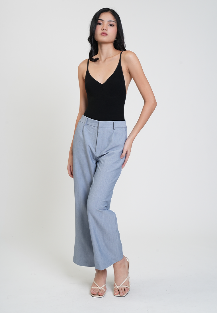 Rachel Pleated Wide-Leg Trousers