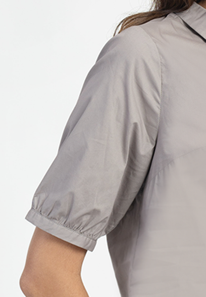 Carissa Collared Puff Sleeve Top