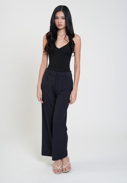 Rachel Pleated Wide-Leg Trousers