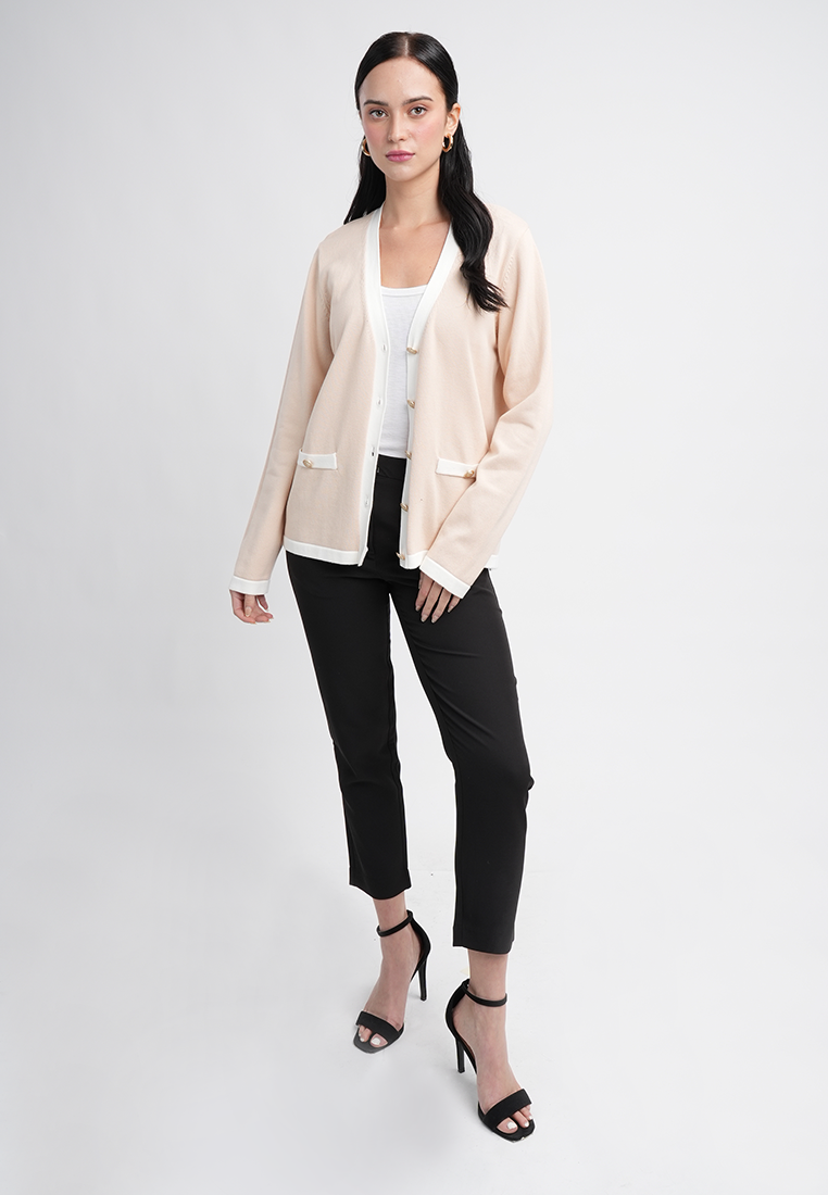 Amelia Signature Button-Up Knit Cardigan