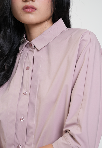 Aster Collared 3/4 Button-Down Blouse