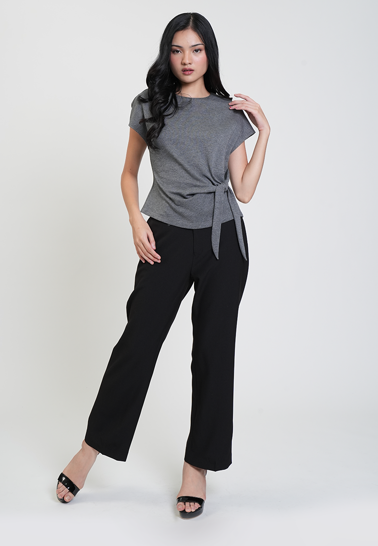Delilah Asymmetric Side-Knot Top