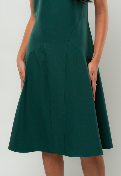 Noa A-Line Dress with Notched V-Neck