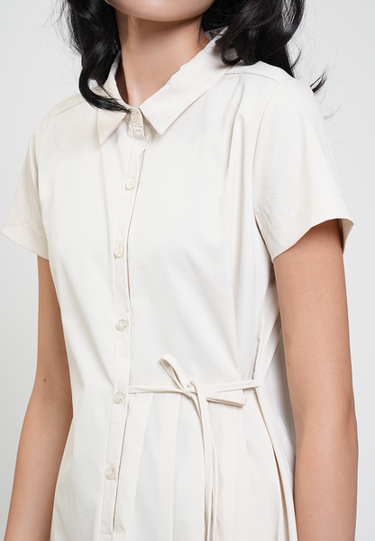 Elodie Button-Down Waist Tie Dress