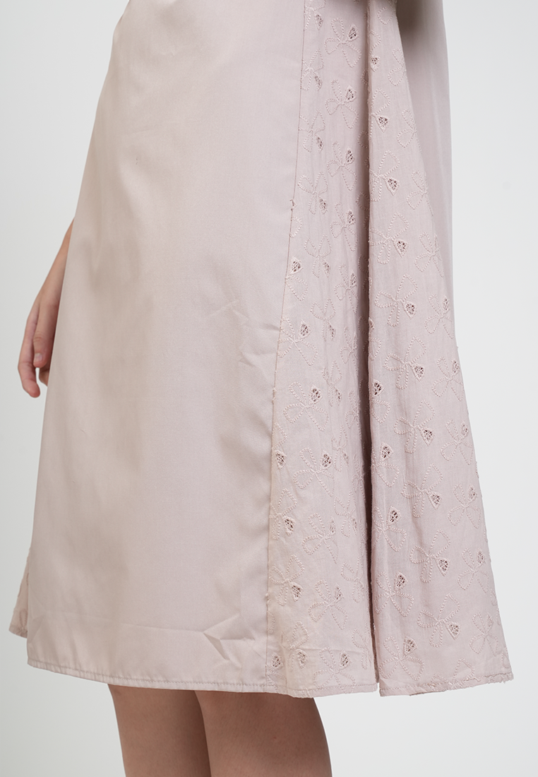 Andrea Side Lace Panel A-line Dress