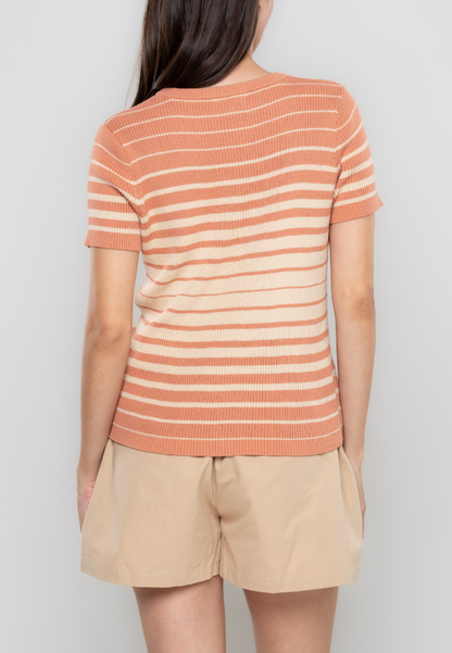 Bristol Stripe-Printed Flatknit