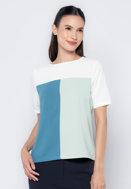 Color Blocking Blouse