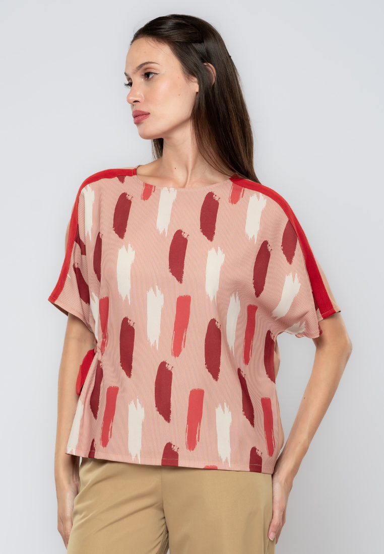 Destiny Extended Sleeves Printed Blouse