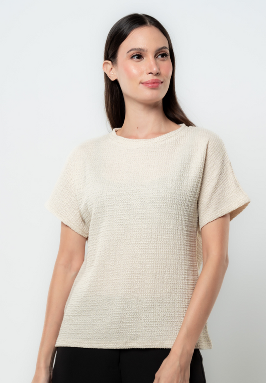 Althea Textured Flat Knit Top