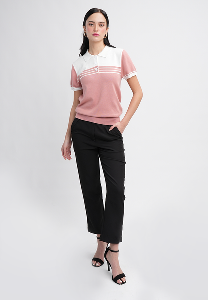 Jessica Classic Polo Knit Top