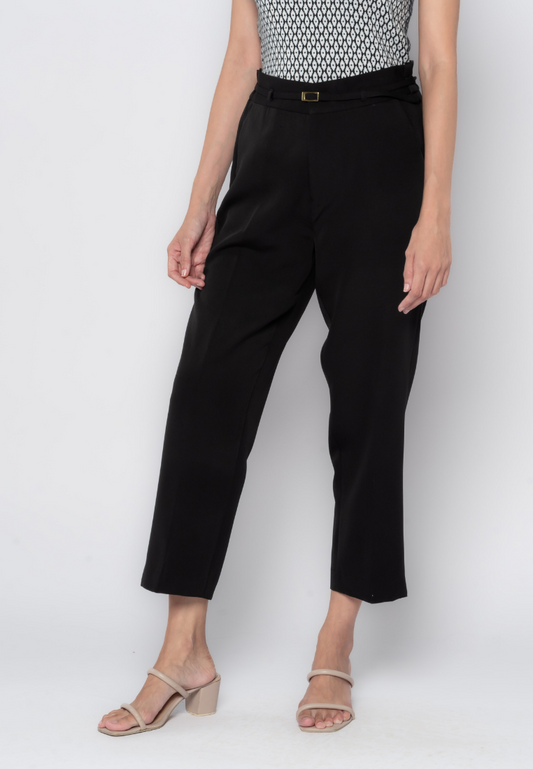 Relax Formal Pants with Slim Belt