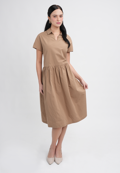Noelle Collared Midi Dress