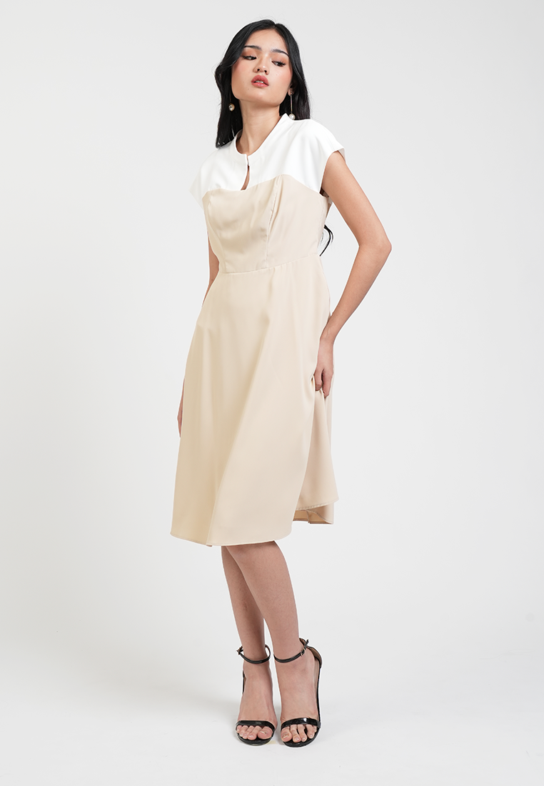 Juliette Colorblock A-Line Dress