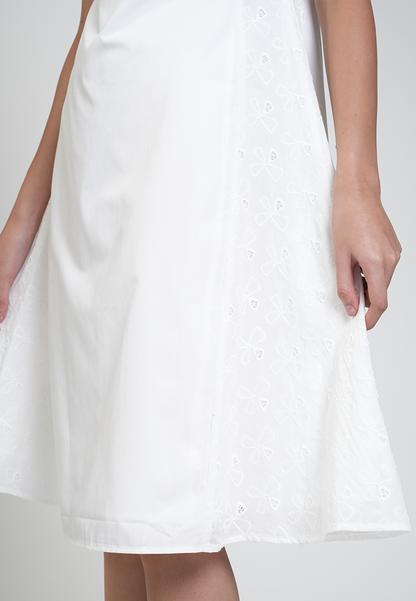 Andrea Side Lace Panel A-line Dress