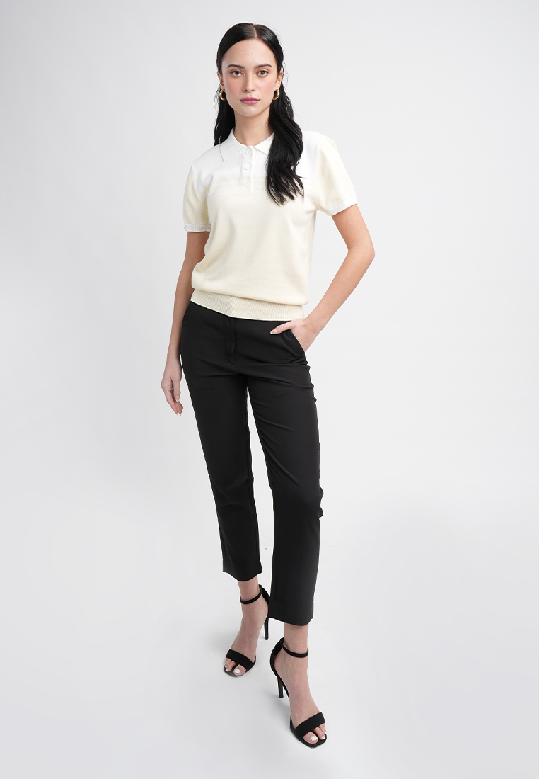 Jessica Classic Polo Knit Top