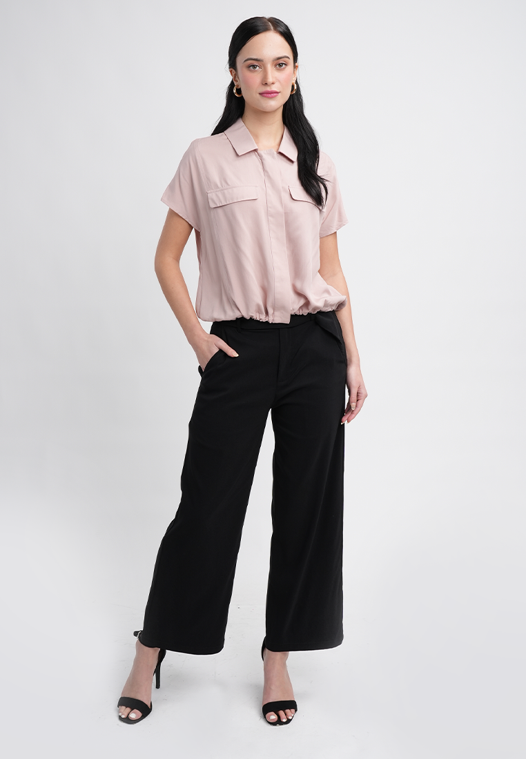 Nikka Classic Collared Button-Up Top