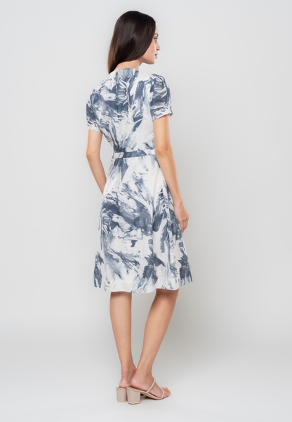 Devonne Abstract Printed Dress