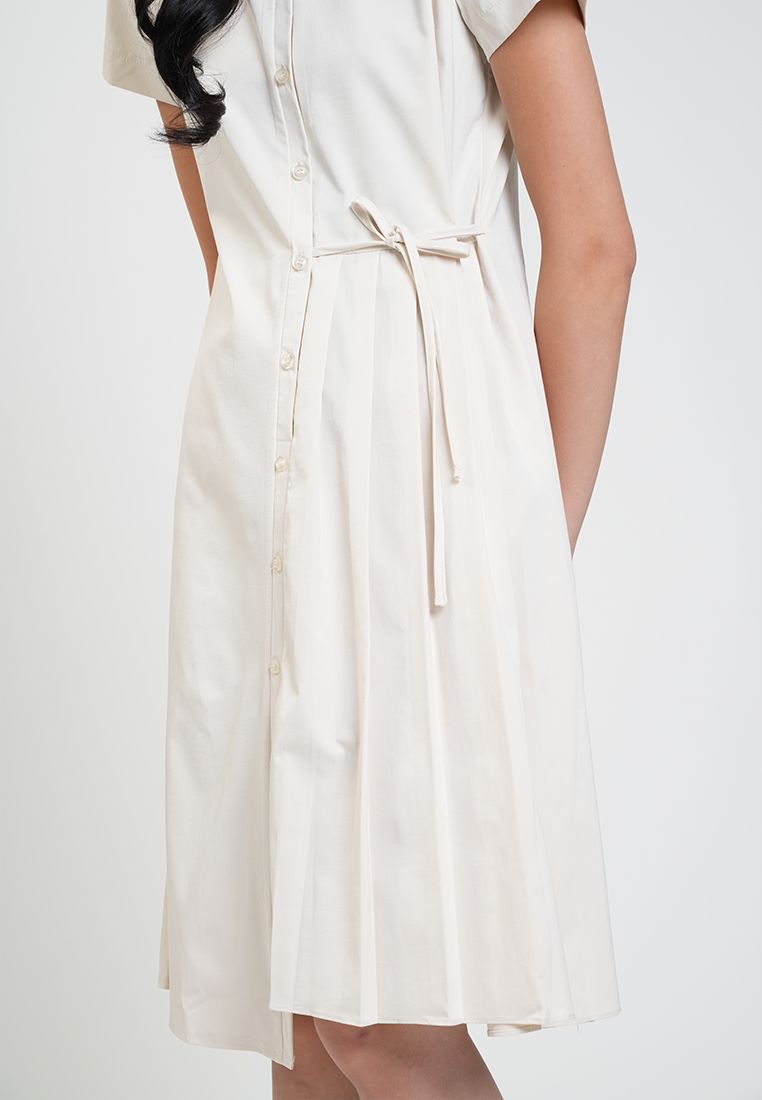 Elodie Button-Down Waist Tie Dress
