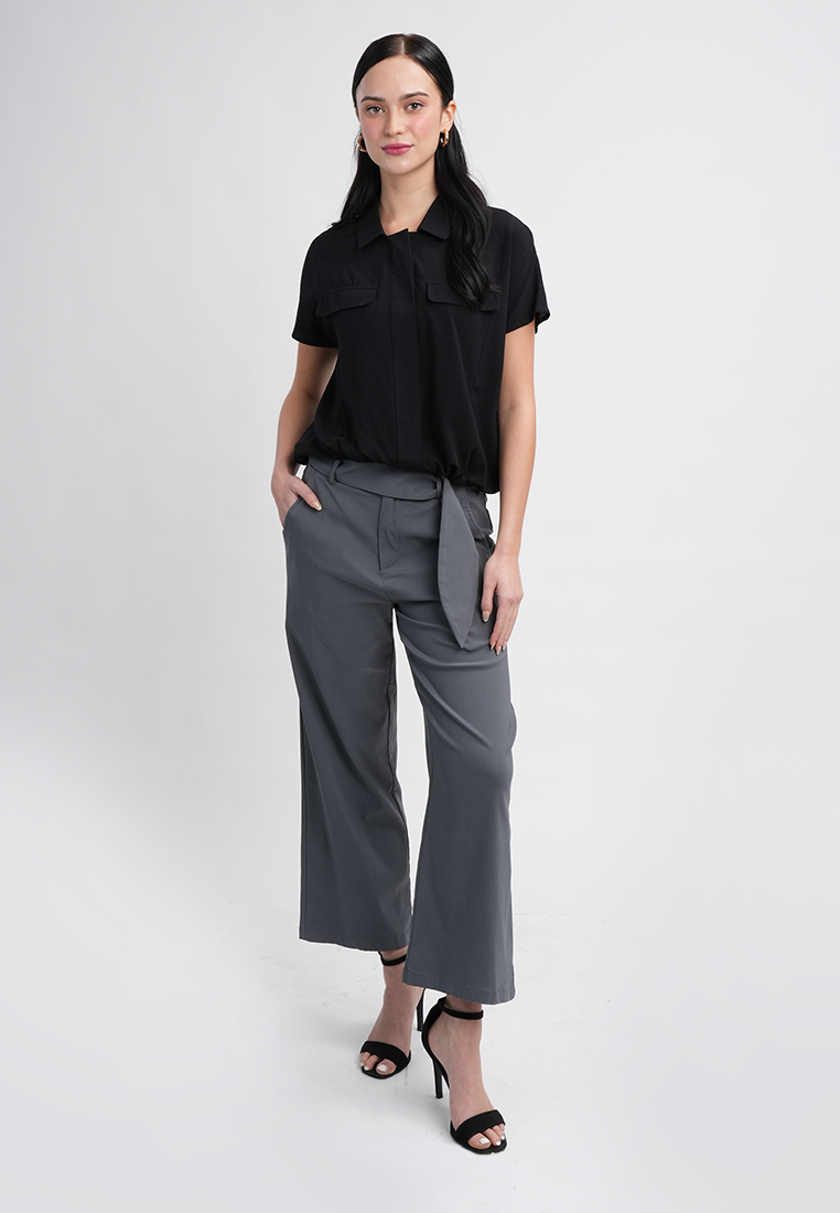 Nikka Classic Collared Button-Up Top