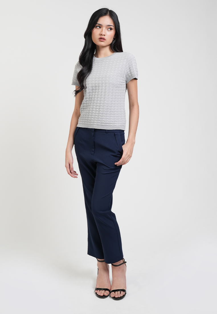 Chantel Textured Waffle Knit Top
