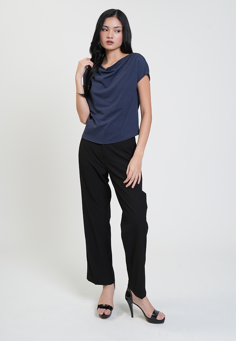 Jasmine Draped Neck Relaxed Top