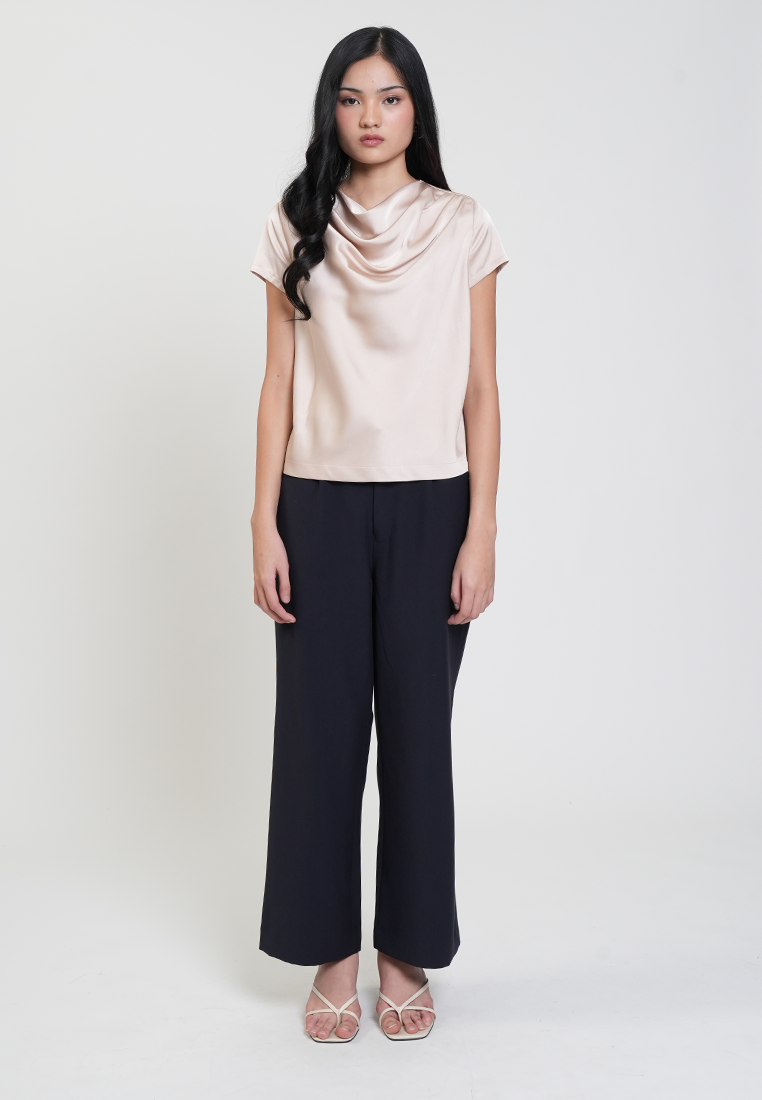 Jasmine Draped Neck Relaxed Top