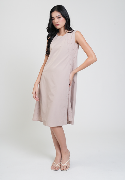 Andrea Side Lace Panel A-line Dress
