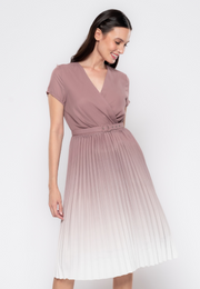 Aaliyah Pleated Ombre Dress