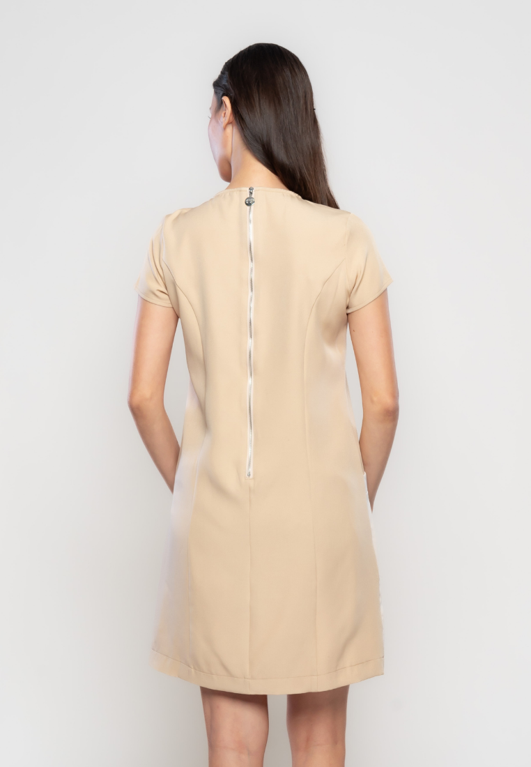 Kimberley Contrast Pocket Shift Dress