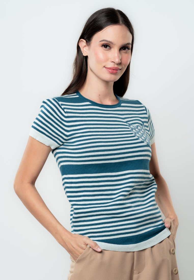 Billie Striped Flat Knit