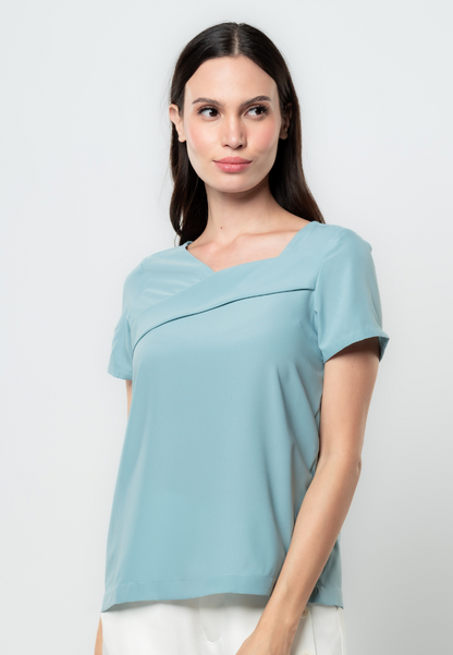 Kyla Front Pleat Top