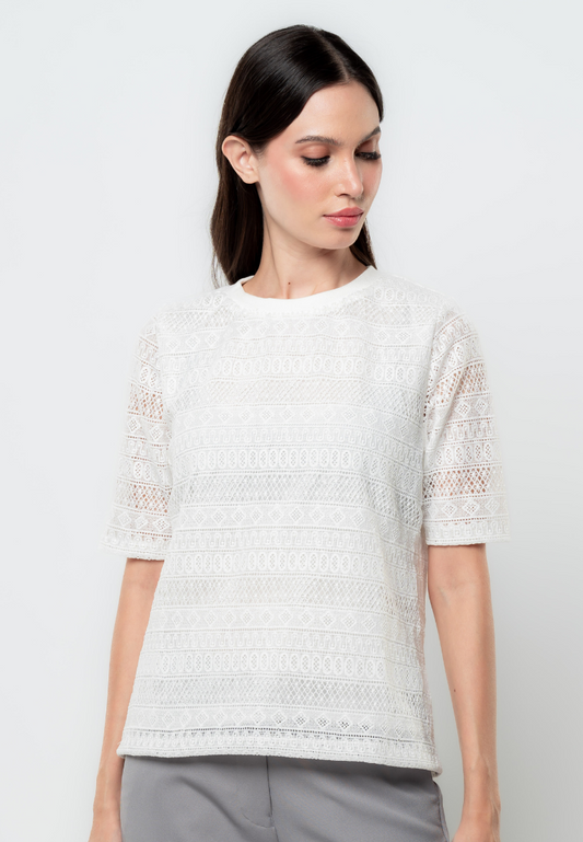 Lila Boxy Lace Top