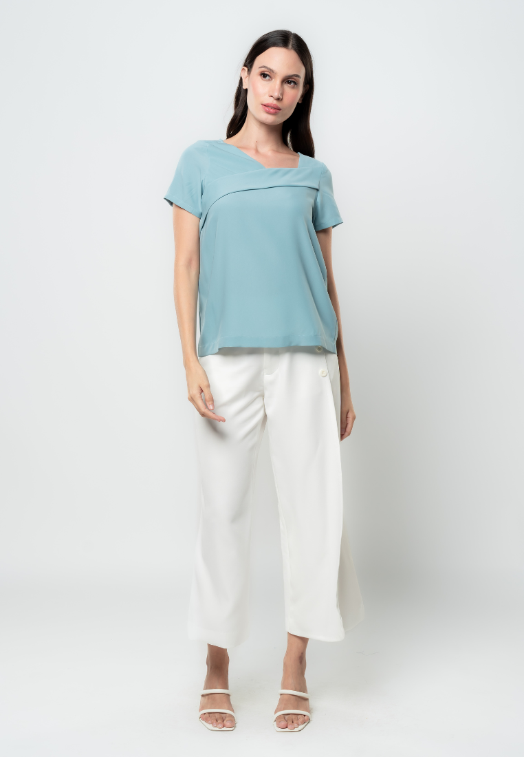 Kyla Front Pleat Top