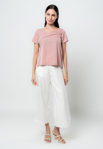 Kyla Front Pleat Top