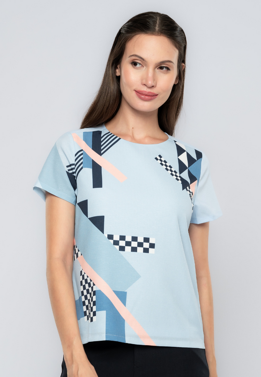 Jesamin Geometric Printed Top