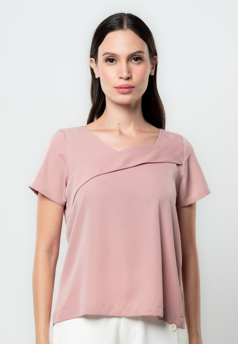 Kyla Front Pleat Top