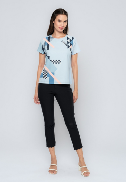 Jesamin Geometric Printed Top