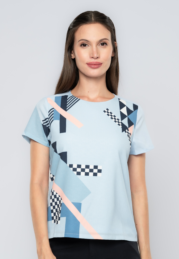 Jesamin Geometric Printed Top