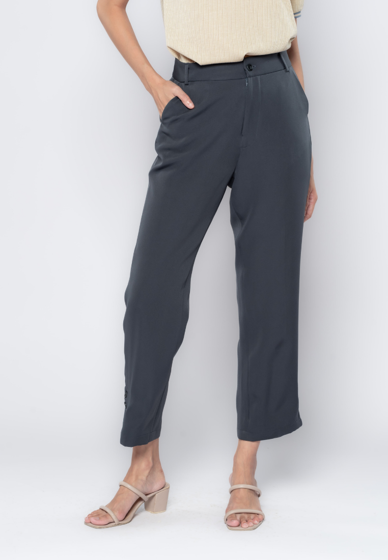 High Rise Slim Pants