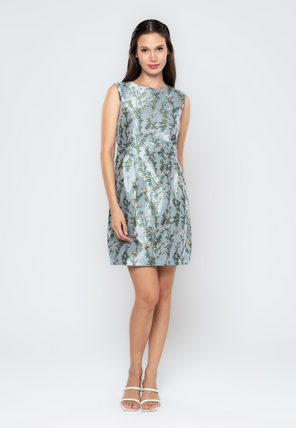 Fleur Floral Jacquard Sheath Dress