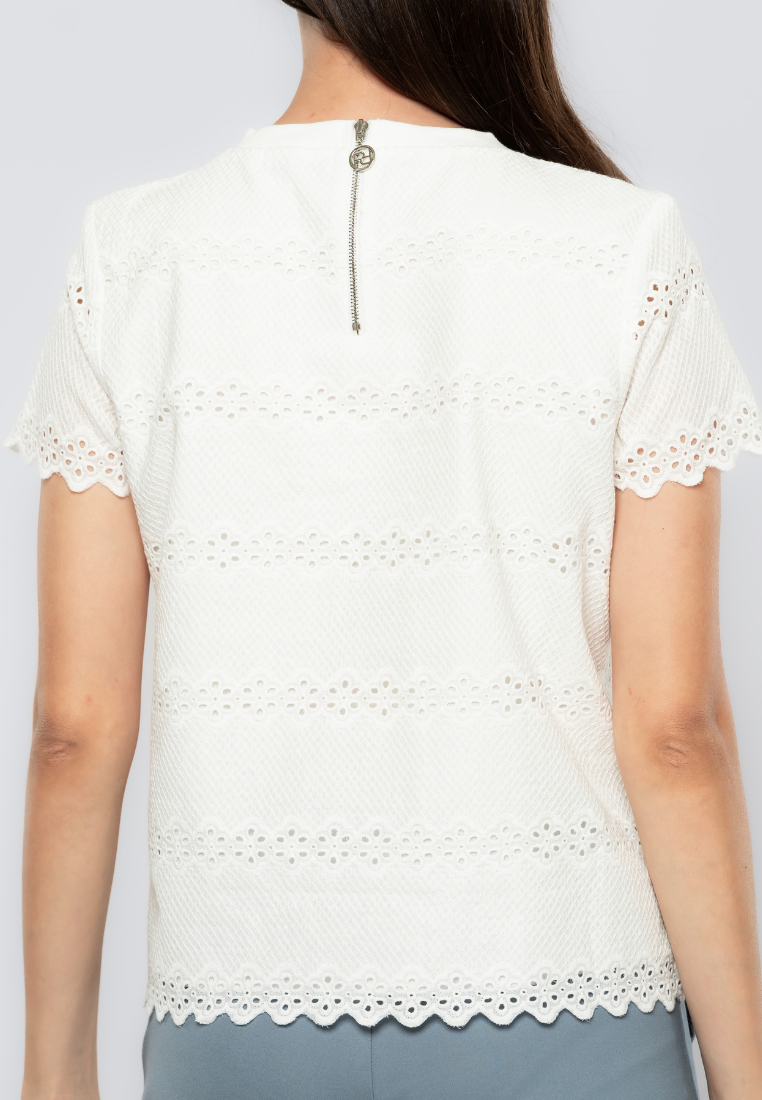 Willow Cotton Eyelet Boxy Top