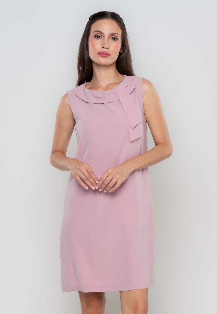 Cassie Cowl Neck Shift Dress