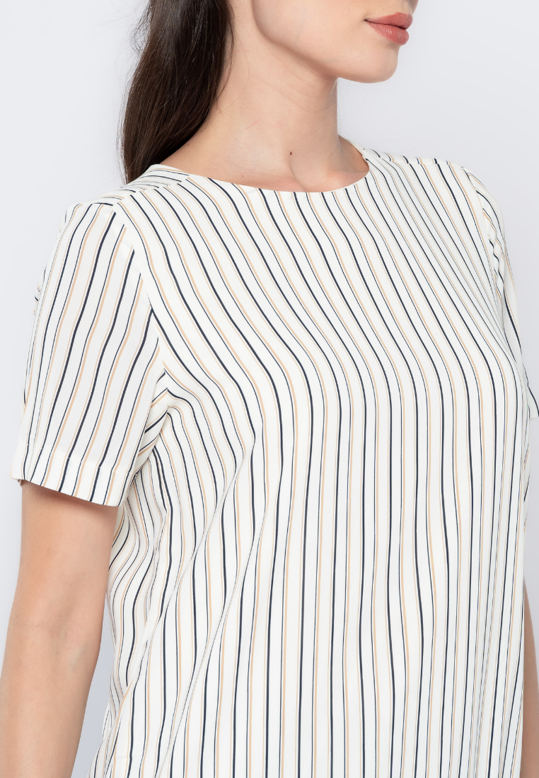 Stripes Play Drop Waist Dress