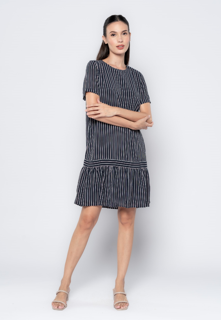 Stripes Play Drop Waist Dress